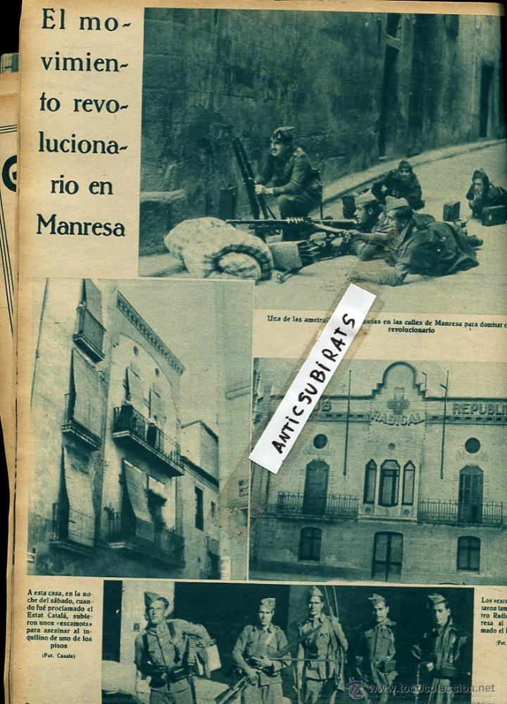 Collectionnisme de Revues et Journaux: REVISTA A&Ntilde;O 1934 ESTAT CATALA A MANRESA EIBAR MALLEN ALCUDIA DE CARLET BARRUELO SAN PEDRO DE VIESMA