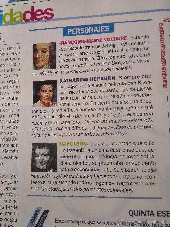 Coleccionismo de Revistas y Peri&oacute;dicos: recorte katharine hepburn voltaire napoleon