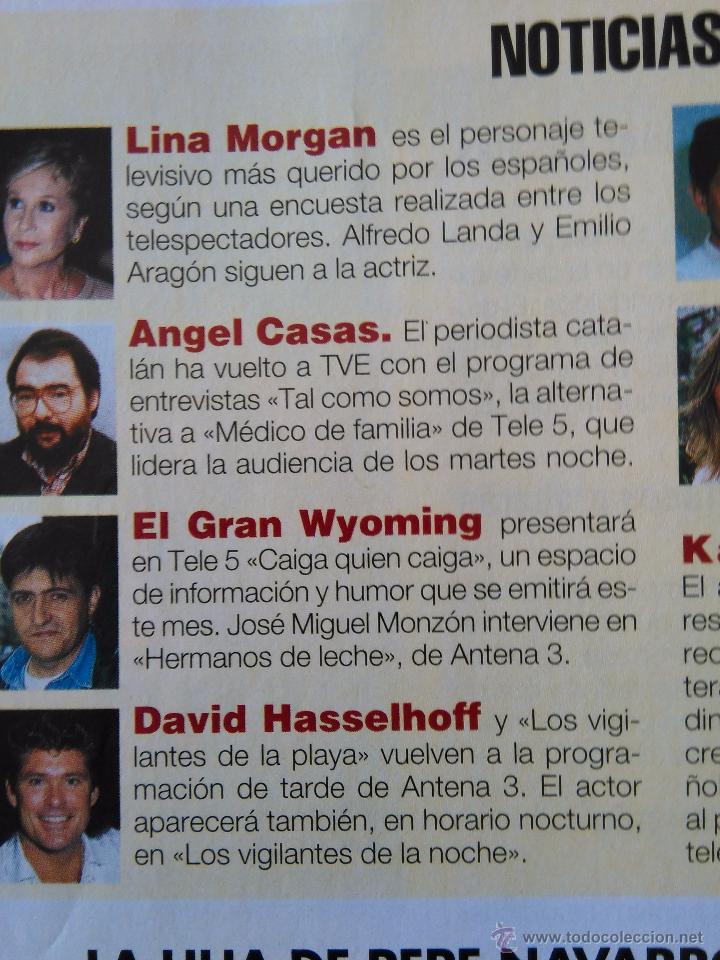 Coleccionismo de Revistas y Peri&oacute;dicos: RECORTE david hasselhoff el coche fantastico lina morgan