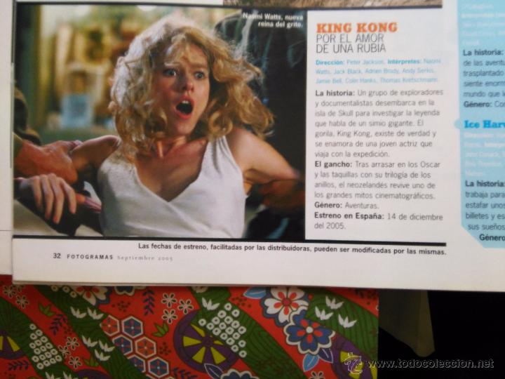 Coleccionismo de Revistas y Peri&oacute;dicos: recorte NAOMI WATTS KING KONG