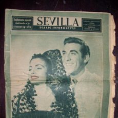 Coleccionismo de Revistas y Periódicos: SEVILLA DIARIO INFORMATIVO. SUPLEMENTO CINEMATOGRFÍA. 24 MARZO 1951. (B/A20)