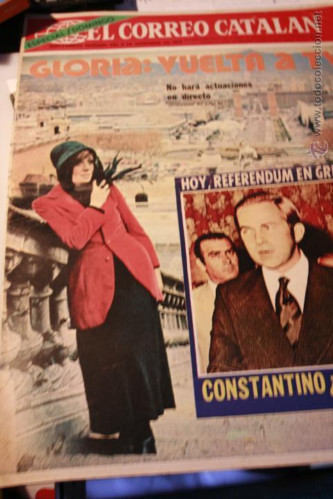Collezionismo di Riviste e Giornali: EL CORREO CATALAN  1974 GLORIA  BING CROSBY  CONSTANTINO DE GRECIA  JUNCOSA