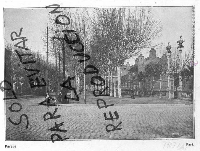 Collezionismo di Riviste e Giornali: BARCELONA 1907 PARQUE HOJA LIBRO