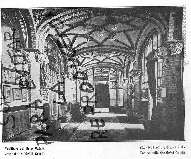 Collection Magazines and Newspapers: BARCELONA 1907 VESTIBULO ORFEON CATALA HOJA LIBRO