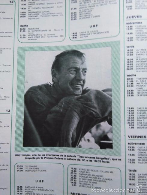 Coleccionismo de Revistas y Peri&oacute;dicos: recorte gary cooper