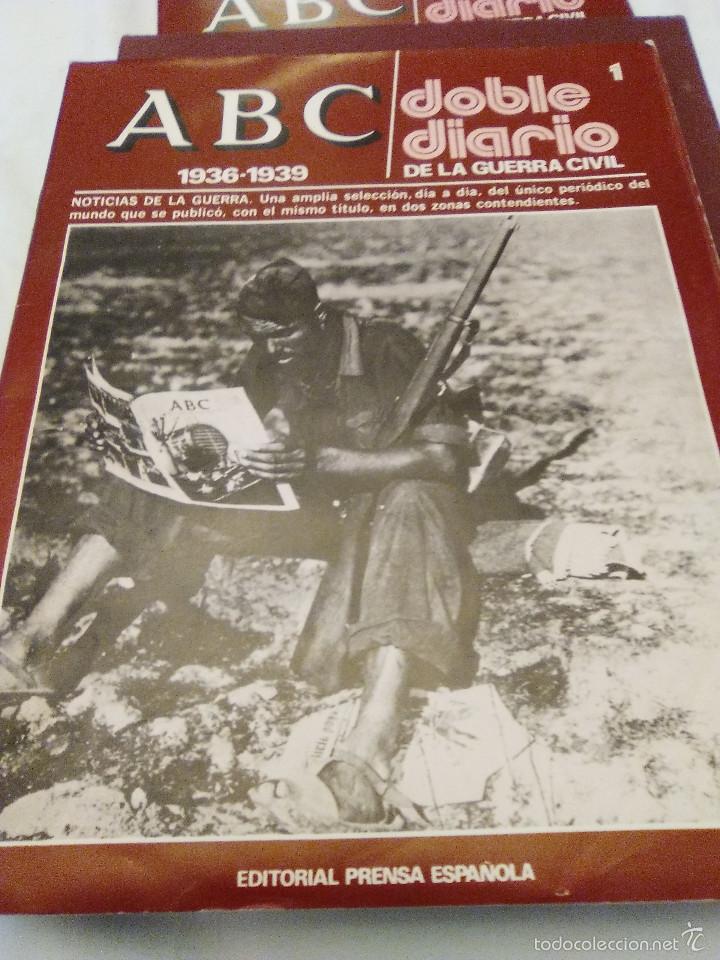 Coleccionismo de Revistas y Peri&oacute;dicos: COLECCIONABLE DEL ABC DOBLE DIARIO DE LA GUERRA CIV&Iacute;L- FASCICULOS DEL 1 AL 10 CON SU CAJA