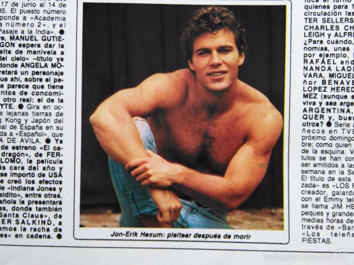 Coleccionismo de Revistas y Peri&oacute;dicos: recorte jon erik hexum cover up