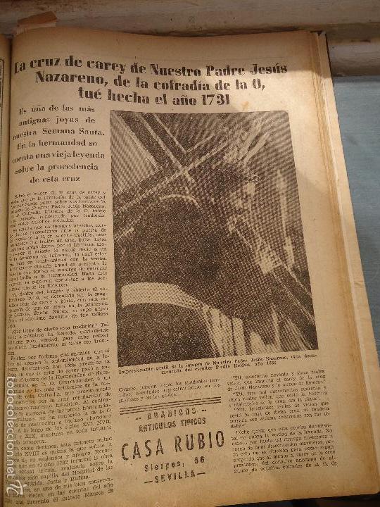 Colecionismo de Revistas e Jornais: bby 1958 hojas - articulo completo semana santa sevilla cofradia de la o cristo y virgen soledad ver