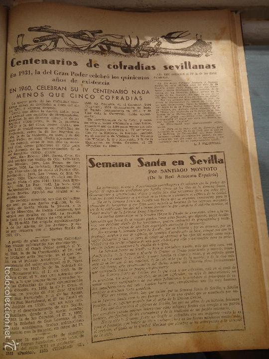 Colecionismo de Revistas e Jornais: bby 1958 hoja - centenario de las cofradias sevillanas, semana santa por santiago montoto