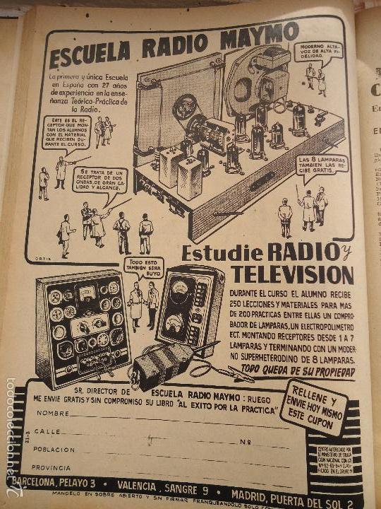 Coleccionismo de Revistas y Peri&oacute;dicos: bby 1958 hoja - publicidad escuela radio maymo
