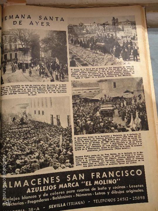 Coleccionismo de Revistas y Peri&oacute;dicos: bby 1958 hoja - semana santa sevilla virgen victoria cristo salud, humildad y paciencia tres caidas