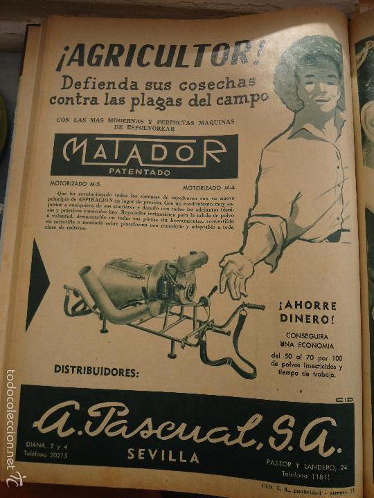 Coleccionismo de Revistas y Peri&oacute;dicos: bby 1958 hoja - publicidad matador , pascual sevella  agricultor