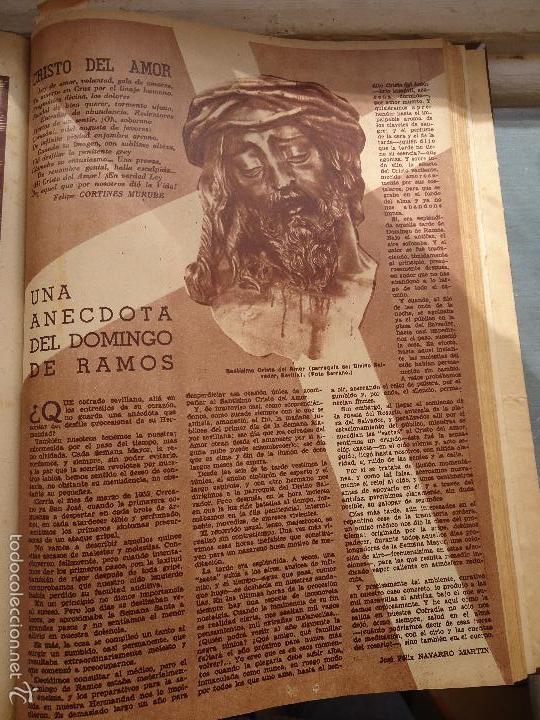 Coleccionismo de Revistas y Peri&oacute;dicos: bby 1958 hoja - semana santa sevilla cristo del amor , una anecdota del domingo de ramos ...