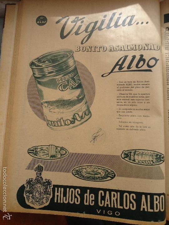 Coleccionismo de Revistas y Peri&oacute;dicos: bby 1958 hoja - publicidad para vigilia , bonito asalmonado hijos de carlos albo , vigo