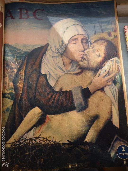Coleccionismo de Revistas y Peri&oacute;dicos: bby 1958 hoja - portada abc cristo y virgen