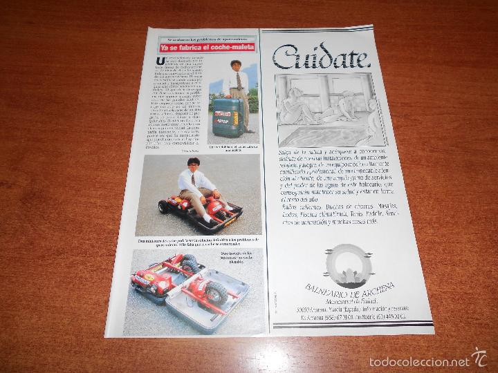 Coleccionismo de Revistas y Peri&oacute;dicos: RECORTE DE PRENSA 1991: EL COCHE MALETA
