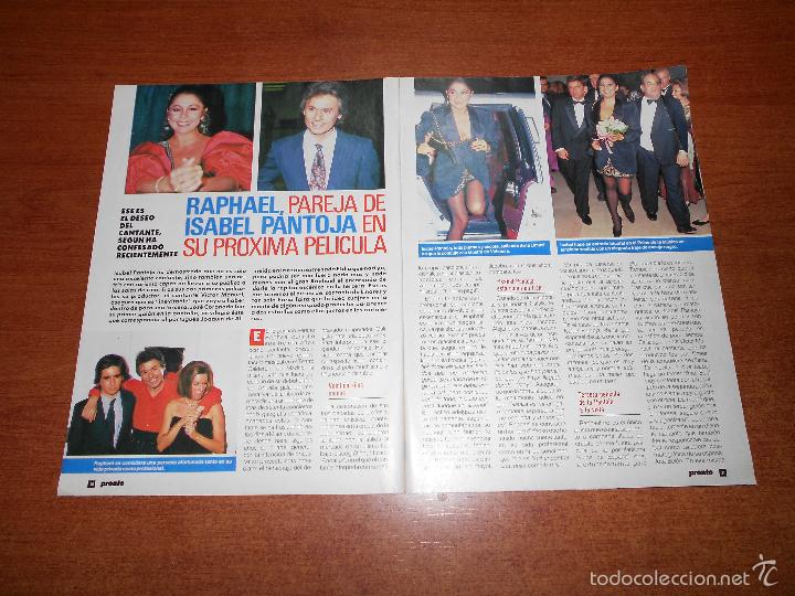 Coleccionismo de Revistas y Peri&oacute;dicos: RECORTE DE PRENSA 1991: RAPHAEL, ISABEL PANTOJA