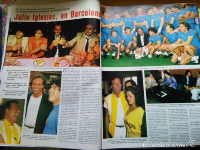 Coleccionismo de Revistas y Peri&oacute;dicos: RECORTE JULIO IGLESIAS MARADONA PLACIDO DOMINGO XAVIER CUGAT