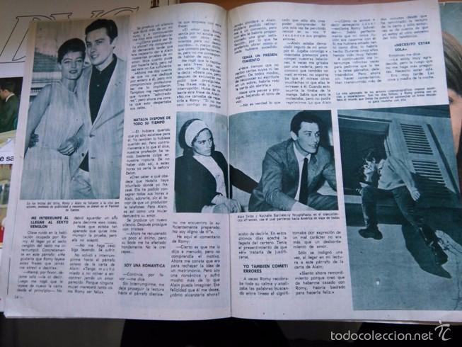 Coleccionismo de Revistas y Peri&oacute;dicos: RECORTE ALAIN DELON ROMY SCHNEIDER