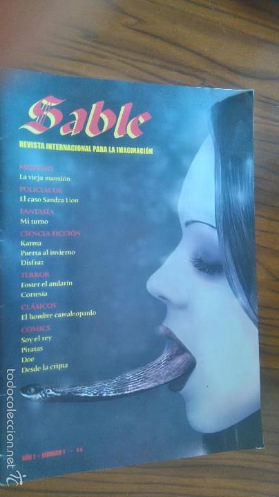 Coleccionismo de Revistas y Peri&oacute;dicos: SABLE 1. REVISTA INTERNACIONAL PARA LA IMAGINACI&Oacute;N. VARIOS AUTORES. BUEN ESTADO. RAR&Iacute;SIMA