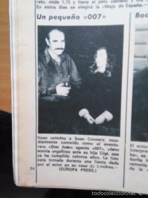 Coleccionismo de Revistas y Peri&oacute;dicos: recorte sean connery james bond 007