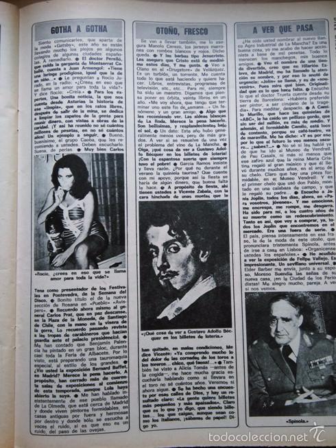 Coleccionismo de Revistas y Peri&oacute;dicos: RECORTE ROCIO JURADO GUSTAVO ADOLFO BECQUER SPINOLA