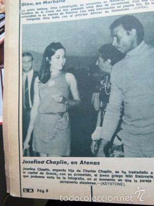 Coleccionismo de revistas y peri&oacute;dicos: recorte josefina chaplin