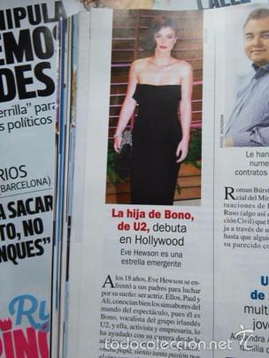 Coleccionismo de revistas y peri&oacute;dicos: RECORTE eve hewson bono u2