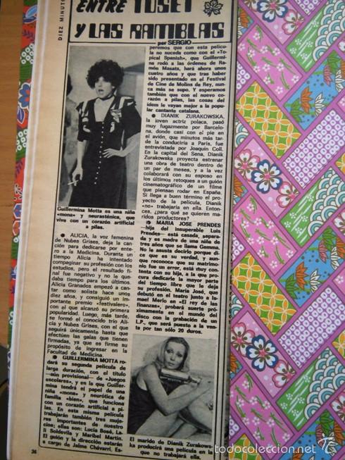 Coleccionismo de Revistas y Peri&oacute;dicos: recorte GUILLERMINA MOTTA DIANIK ZURAKOWSKA