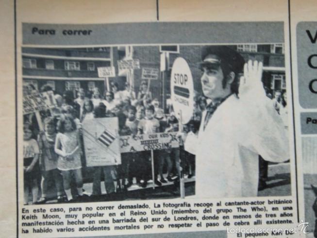 Coleccionismo de Revistas y Peri&oacute;dicos: recorte KEITH MOON THE WHO