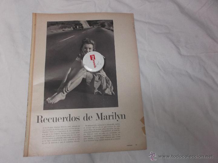Collezionismo di Riviste e Giornali: reportaje de marilyn monroe , 7 fotos 4 paginas , revista no localizada,septiembre-62