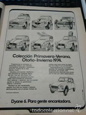 Sammeln von Zeitschriften und Zeitungen: RECORTE CITROEN DYANE 6