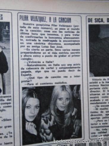Coleccionismo de revistas y peri&oacute;dicos: RECORTE pilar velazquez luisa san jose