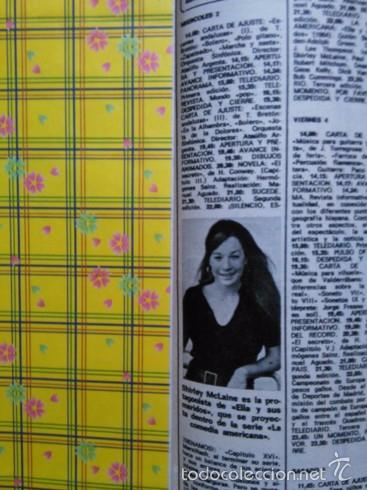 Collezionismo di Riviste e Giornali: recorte shirley macline maclaine mclaine mcline