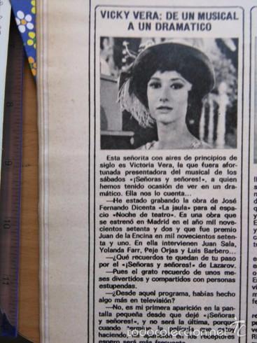 Collezionismo di Riviste e Giornali: recorte victoria vera vicky