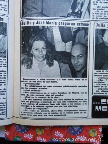 Collezionismo di Riviste e Giornali: recorte julita martinez jose maria prada