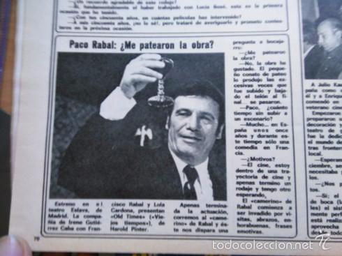 Collezionismo di Riviste e Giornali: recorte paco rabal