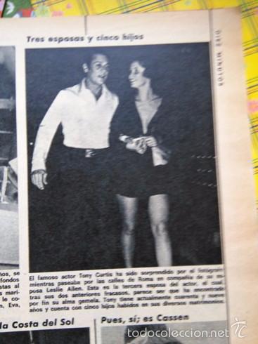 Collezionismo di Riviste e Giornali: recorte tony curtis