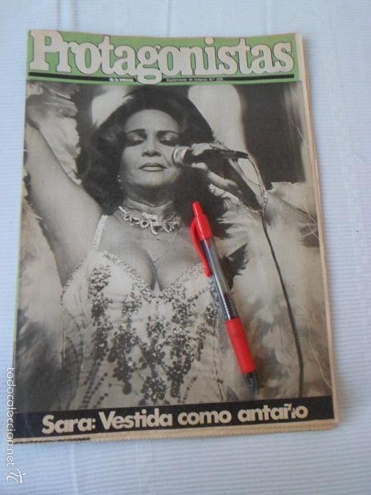 Coleccionismo de revistas y peri&oacute;dicos: REVISTA PROTAGONISTAS- SARA MONTIEL (Presentacion en el teatro La Latina)- MARILYN MONROE - DALI ...