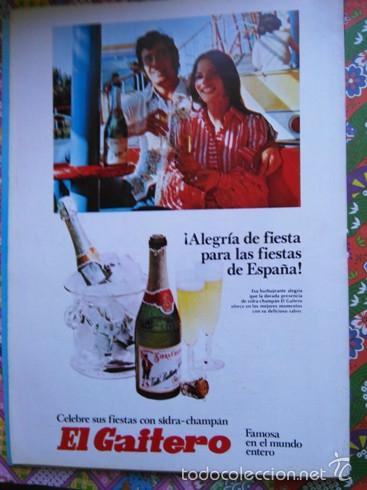 Sammeln von Zeitschriften und Zeitungen: recorte ANUNCIO SIDRA EL GAITERO la mejor del mindo entero