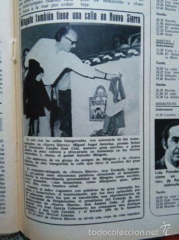 Collectionnisme de Revues et Journaux: recorte mingote RECORTE DE PRENSA ORIGINAL