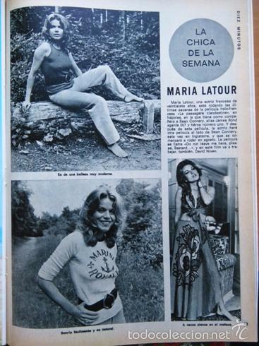 Coleccionismo de revistas y peri&oacute;dicos: recorte maria latour