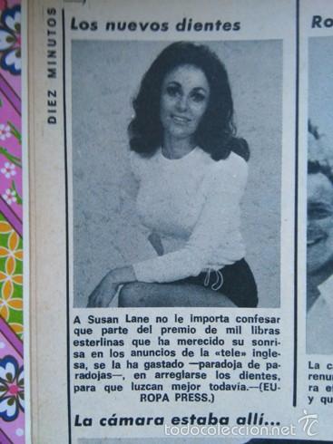 Coleccionismo de revistas y peri&oacute;dicos: recorte susan lane