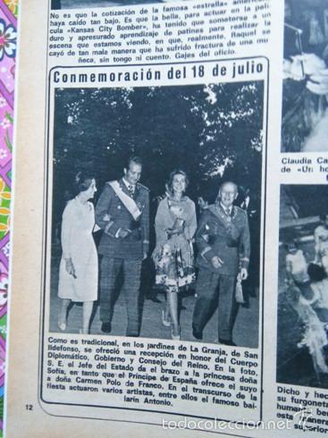 Coleccionismo de revistas y peri&oacute;dicos: recorte francisco franco principes de espa&ntilde;a juan carlos sofia