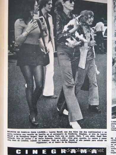 Collection Magazines and Newspapers: RECORTE lauren bacall