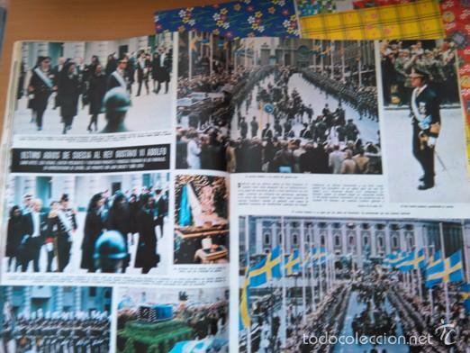 Collection Magazines and Newspapers: recorte ultimo adios de suecia al rey gustavo vi adolfo