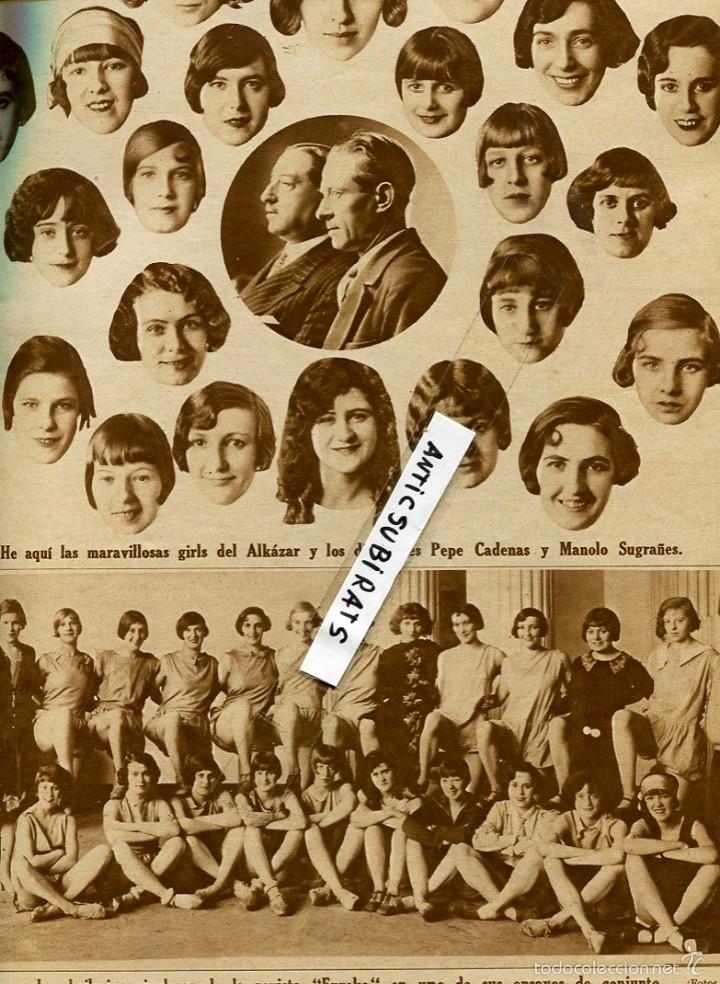 Coleccionismo de Revistas y Peri&oacute;dicos: 1928 VENTAS MUNIESA CABARET EUREKA PEPE CADENAS MANOLO SUGRA&Ntilde;ES PLAZA DE LOS MONTESES MADRID