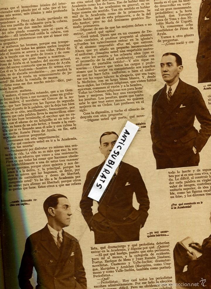 Coleccionismo de revistas y peri&oacute;dicos: REVISTA 1928 PEREZ AYALA ENRIQUE LARRA&Ntilde;AGA PELOTA EN ONDARROA CULTIVO DE SETAS EN EL PARRAL SEGOVIA