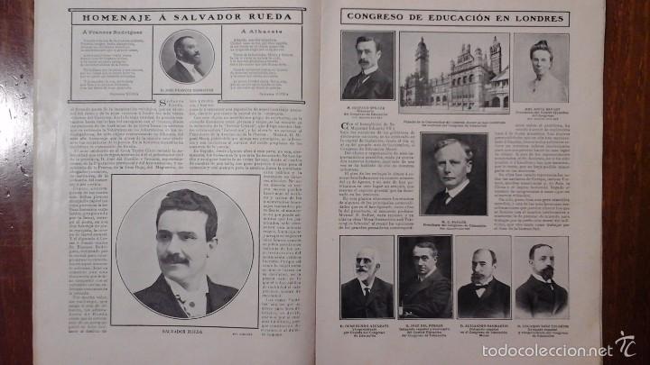 Collezionismo di Riviste e Giornali: HOMENAJE A SALVADOR RUEDA/ CONCURSOS JUEGO DE BOLOS LLANES/FIESTAS MERCED EN BARCELONA