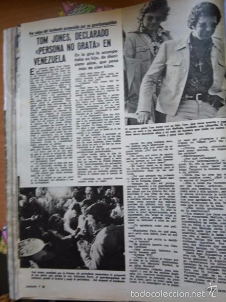 Coleccionismo de Revistas y Peri&oacute;dicos: RECORTE TOM JONES PERSONA NO GRATA EN VENEZUELA